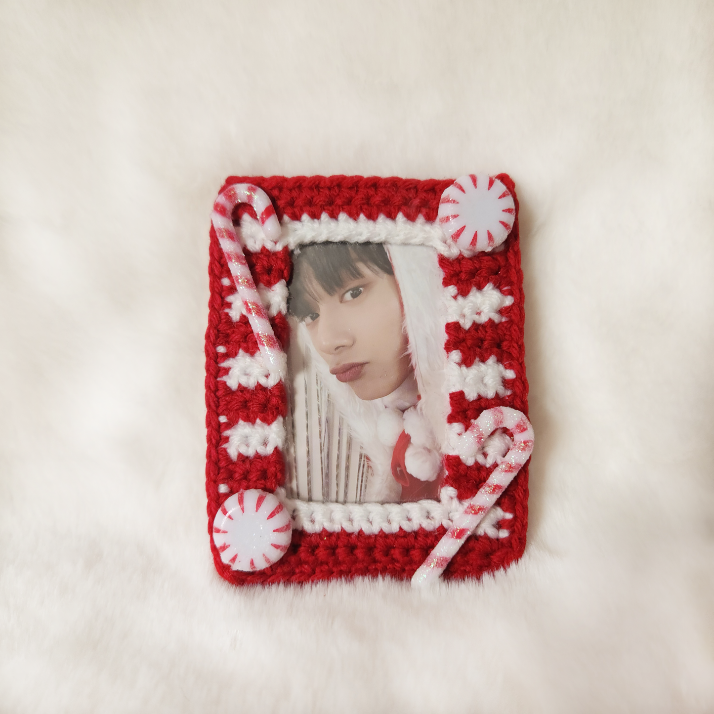 Candy Cane Photocard Holder