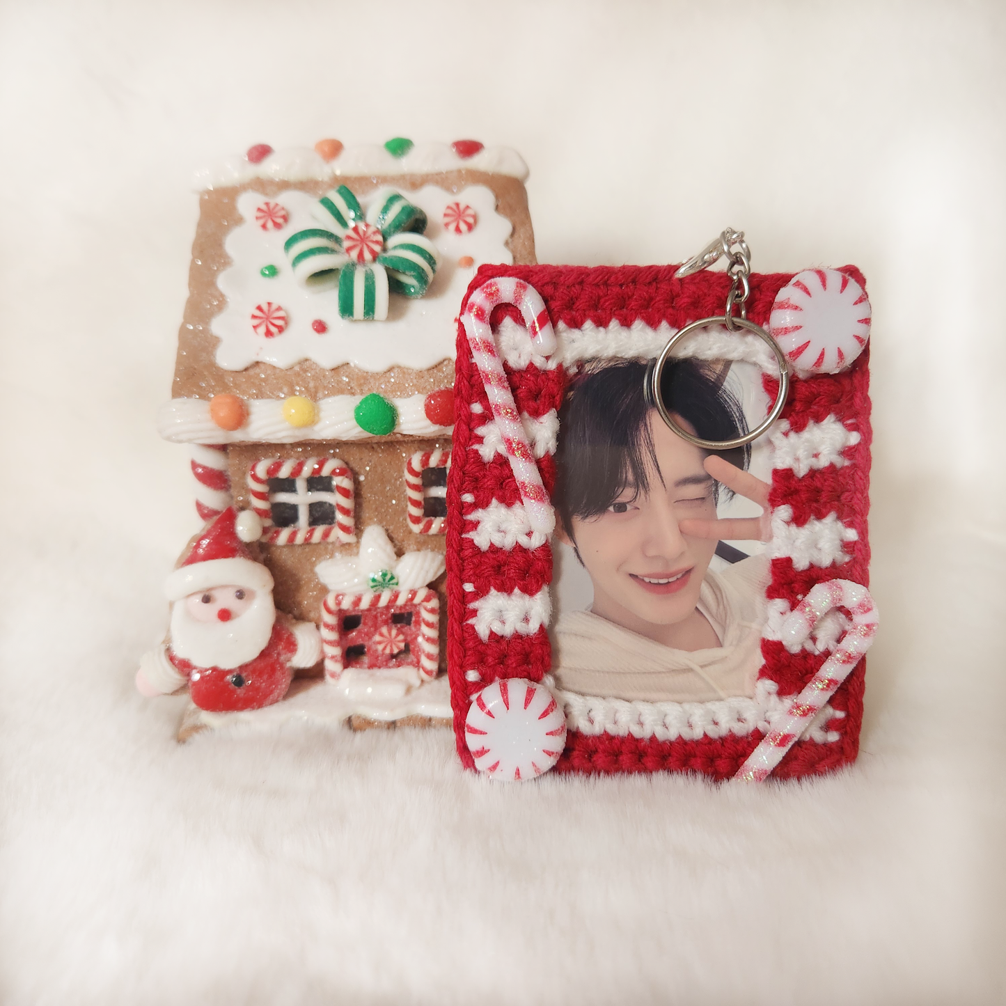 Candy Cane Photocard Holder